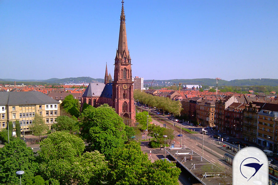 کلیسای سنت برنادو، یکی از مشهورترین جاهای دیدنی Karlsruhe